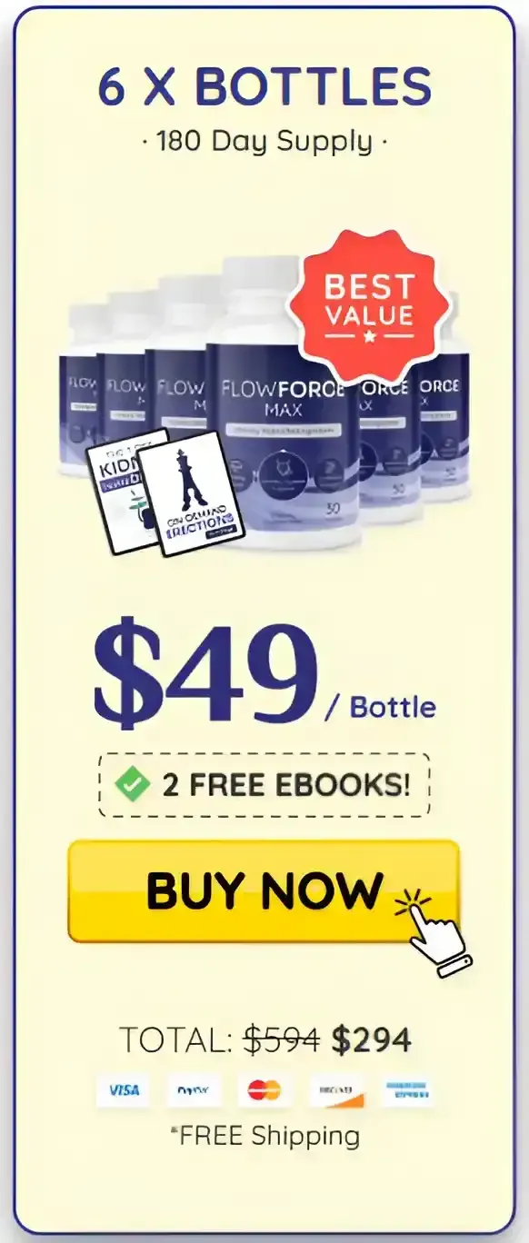 FlowForce Max - 6 Bottles pricing